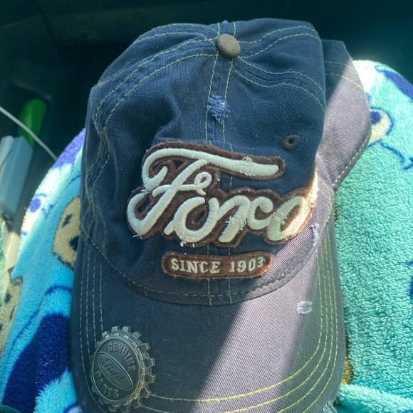 Denim Navy Blue Ford Hat - Picture 3 of 4